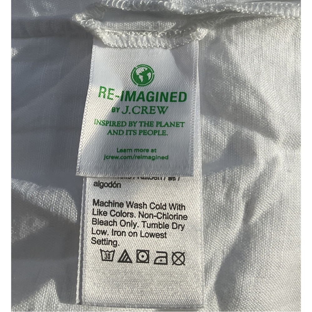 J.CREW ~Long beach shirt in linen-cotton blend (NWT) - Picture 8 of 8